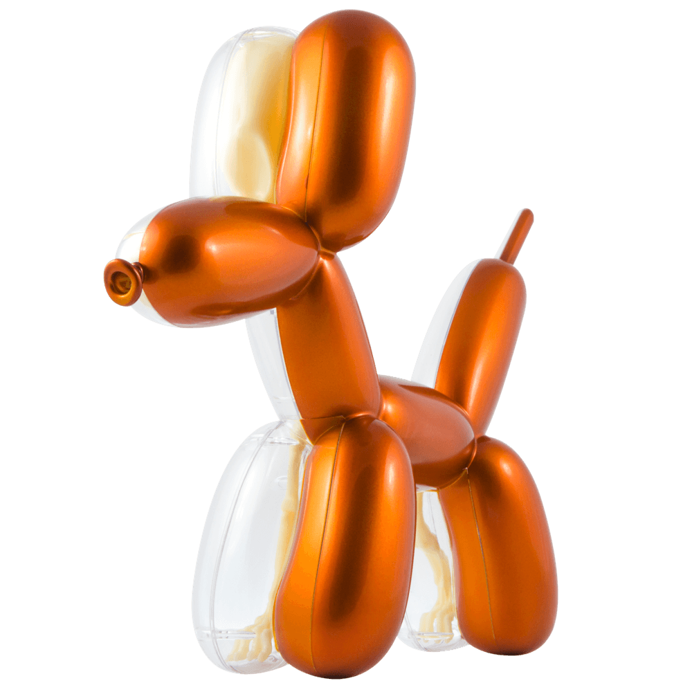deep persimmon balloon dog funny anatomy